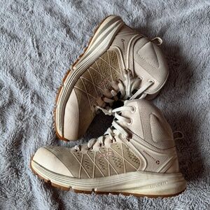 Keen Utility Vista Energy Women’s 8 Safety Work Shoes Slip Resistant Beige